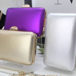 Cartera Rigida Metalizada
