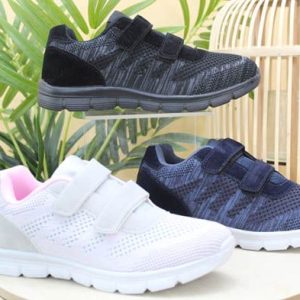 Sneakers con plantilla memory y cierre velcro,ref3252/1