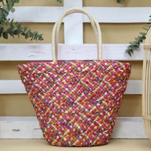 CESTA-BANDOLERA TRENZADA MULTICOLOR REF5192