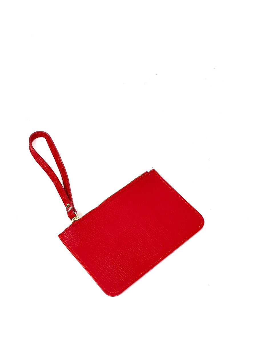 Cartera de mano de piel para pasaporte - Imagen 4