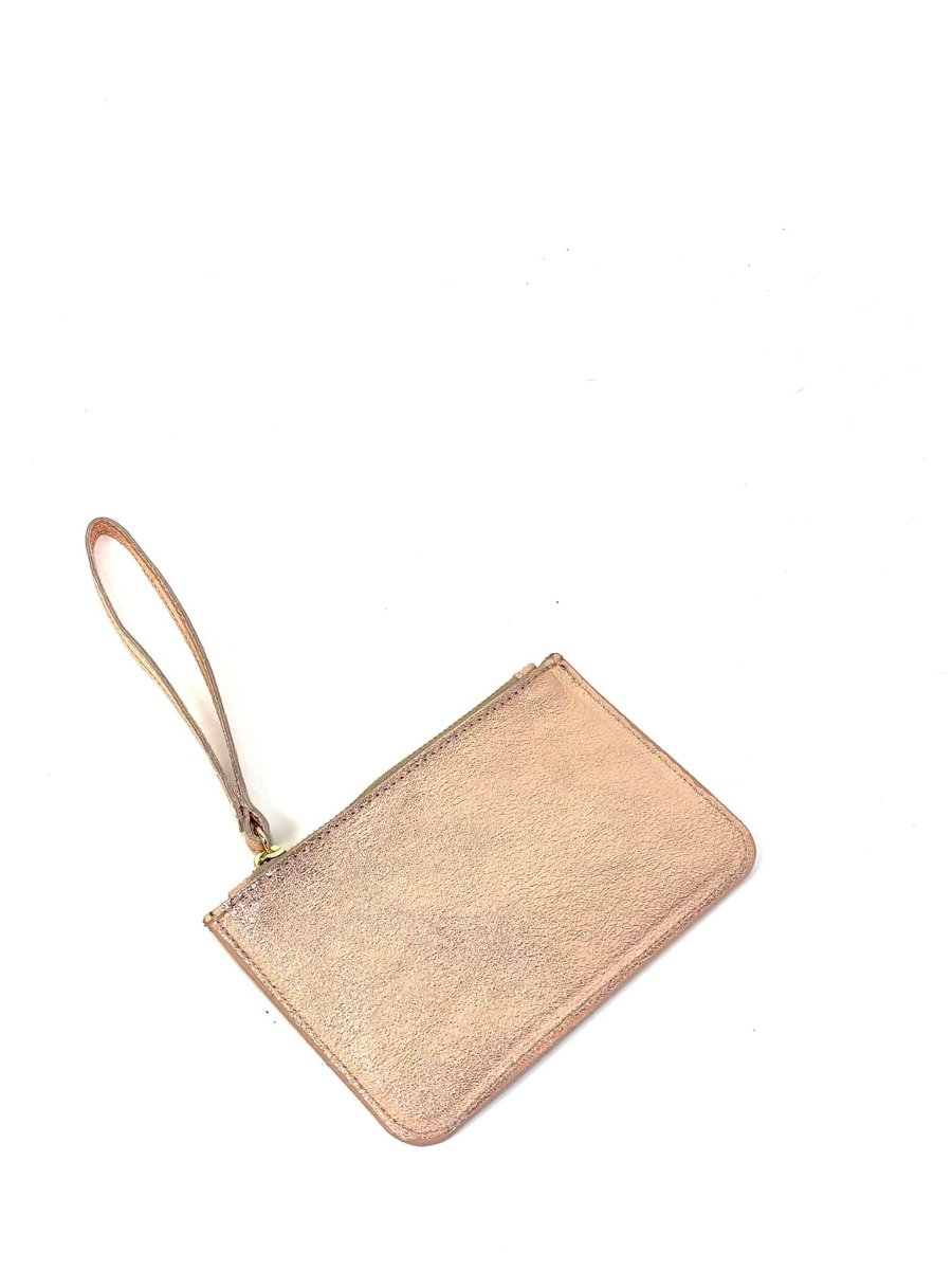 Cartera de mano de piel para pasaporte - Imagen 5