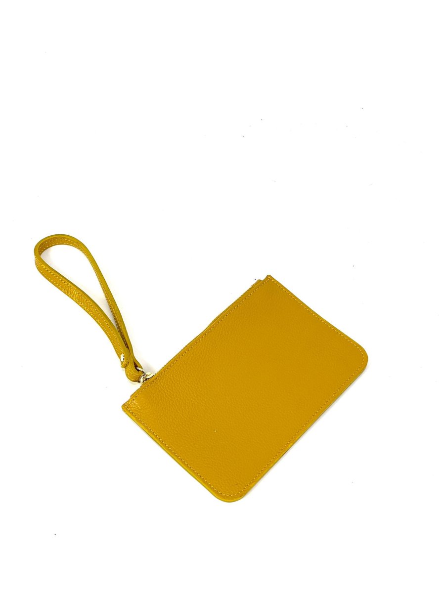 Cartera de mano de piel para pasaporte - Imagen 8