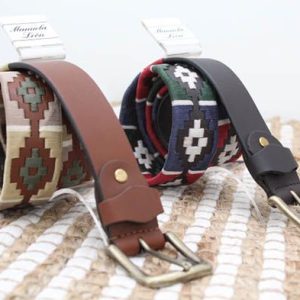 Cinturon Hombre Combinado En Piel Vacuno Ref1005