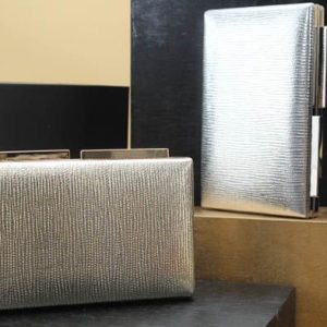 CARTERA FIESTA METALIZADA ORO Y PLATA REF20484