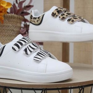 SNEAKERS EN SUAVE POLIPIEL CON VELCRO REF2801