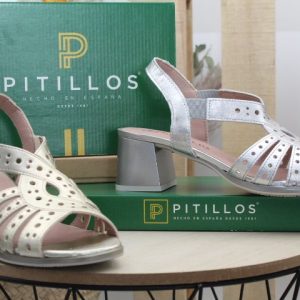 Sandalia Pitillos toda en piel,ref10530