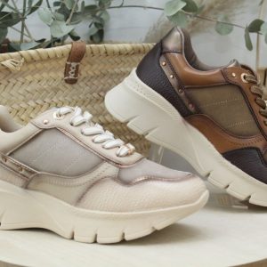 Sneakersen suave poli piel combinada,muy códa y ligera,ref9901