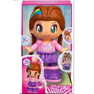 PINYPON – Pinypon Iris Surprise muñeca gigante 40 cm contenedor y playset Famosa