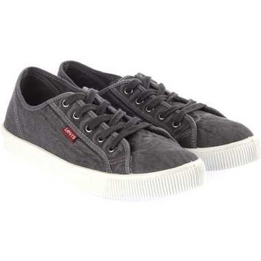 LEVI´S – Zapatillas Levi’s Malibu Beach Hombre Gris Talla 44 – Lona Casual - Imagen 5