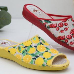 Zapatilla casa Alcalde con cuña de caucho de 3cm,ref5706