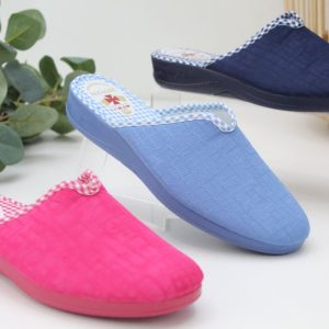 Zapatilla casa Alcalde con cuña de caucho de 3cm,ref5300