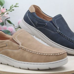 Zapato casual en suave poli piel perforada con piso ultraligth,ref9120-2