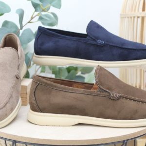 Mocasín casual para hombre en suave antelina,ref2507