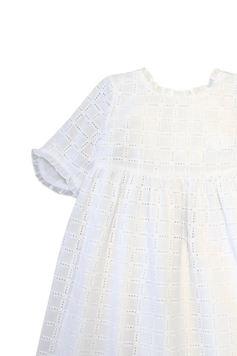Vestido de niña blanco Cocote & Charanga - Imagen 5