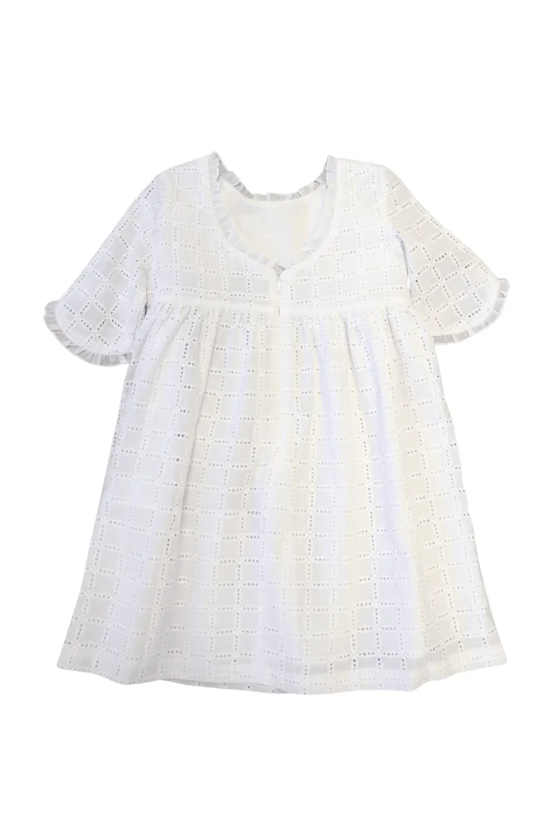 Vestido de niña blanco Cocote & Charanga - Imagen 6