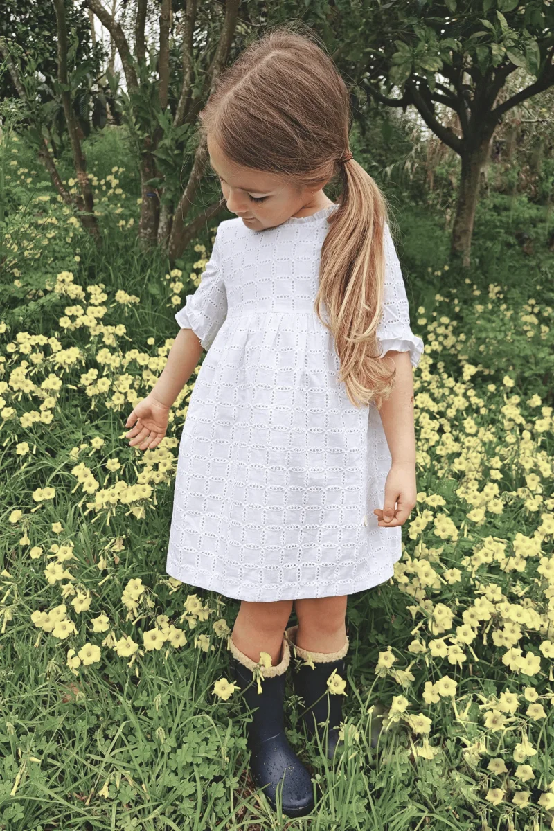 Vestido de niña blanco Cocote & Charanga - Imagen 2