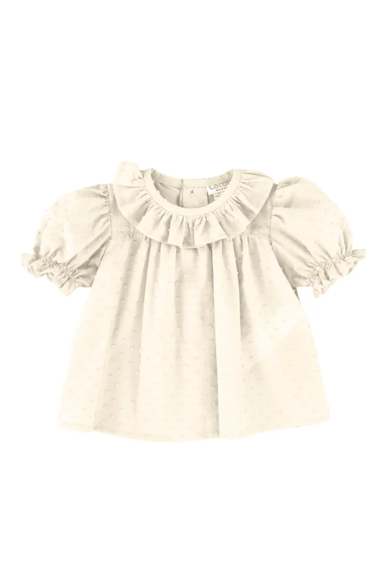 Blusa de bebé crudo Cocote & Charanga - Imagen 3