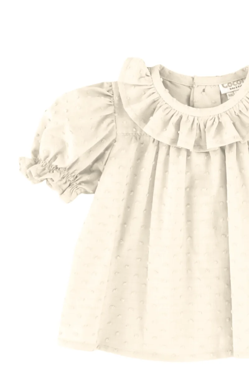 Blusa de bebé crudo Cocote & Charanga - Imagen 4