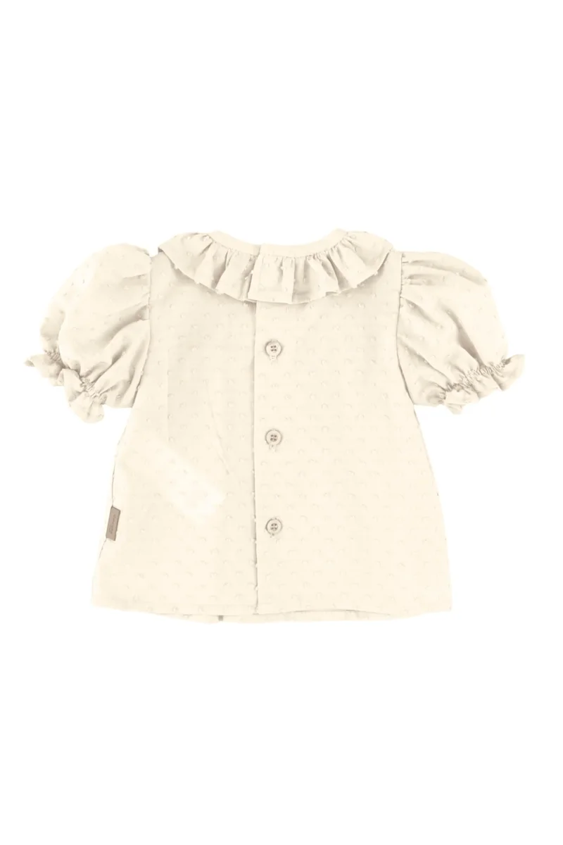 Blusa de bebé crudo Cocote & Charanga - Imagen 5