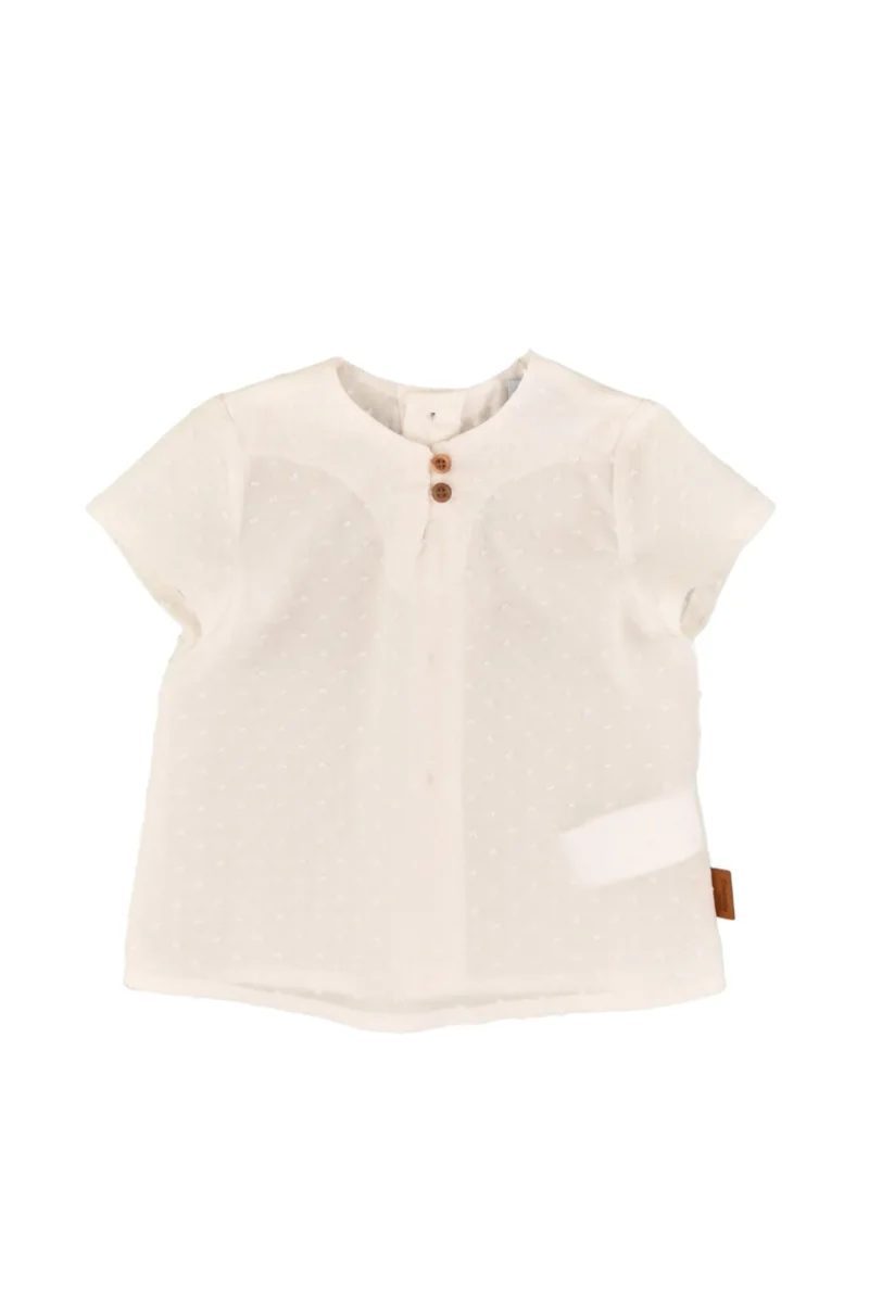 Blusa de bebé crudo Cocote & Charanga
