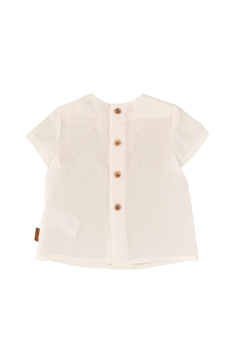 Blusa de bebé crudo Cocote & Charanga - Imagen 4