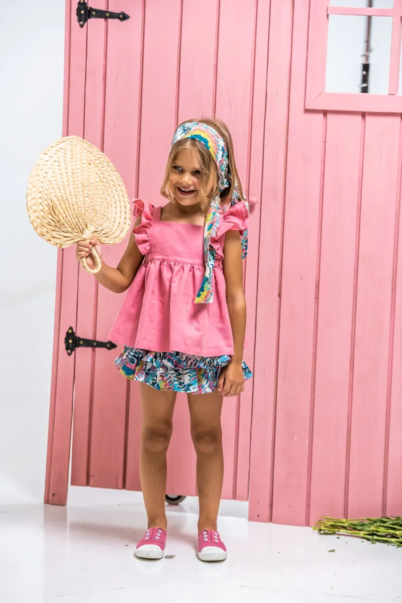 Blusa de niña rosa Cocote & Charanga