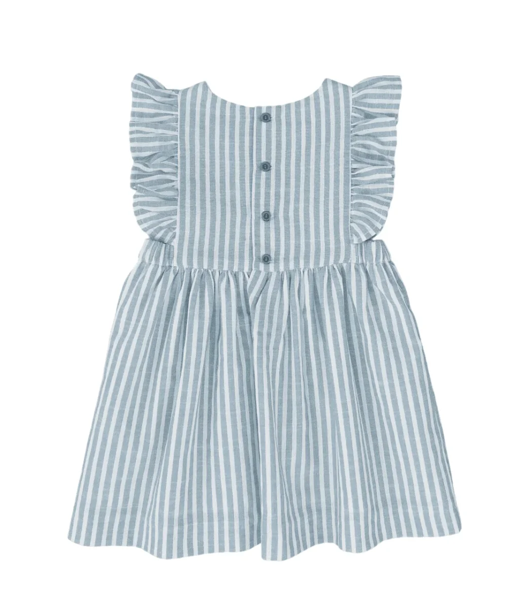 Vestido de niña azul Cocote & Charanga - Imagen 6
