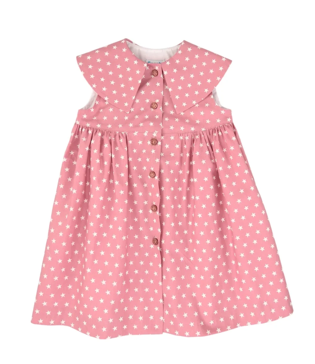 Vestido de niña rosa lunares Cocote & Charanga - Imagen 3