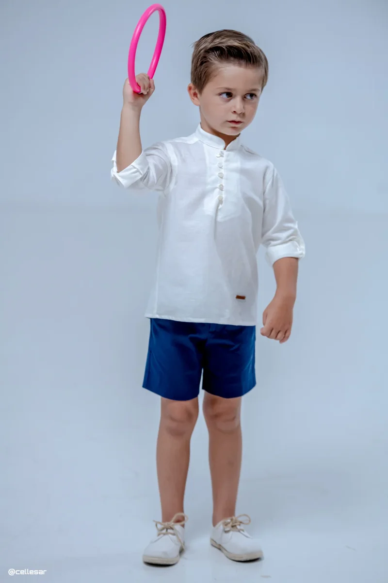 Camisa de niño color blanco Cocote & Charanga