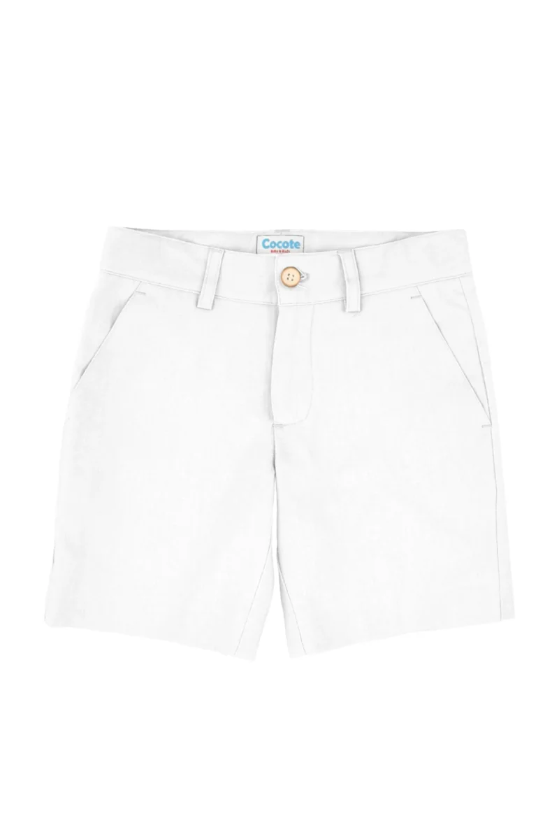 Bermuda de niño blanco Cocote & Charanga