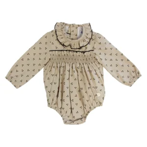 Pelele de bebé beige estrellitas Cocote & Charanga