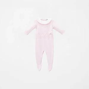 Pelele rosa de punto tricot recién nacida | Dr. Kid by Charanga