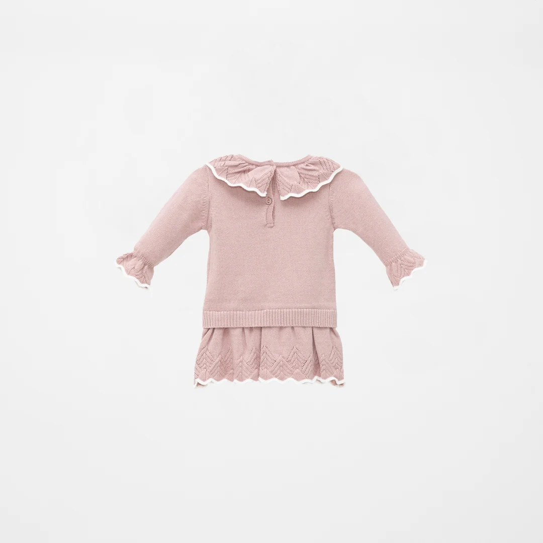 Vestido rosa recién nacida | Dr Kid by Charanga - Imagen 3