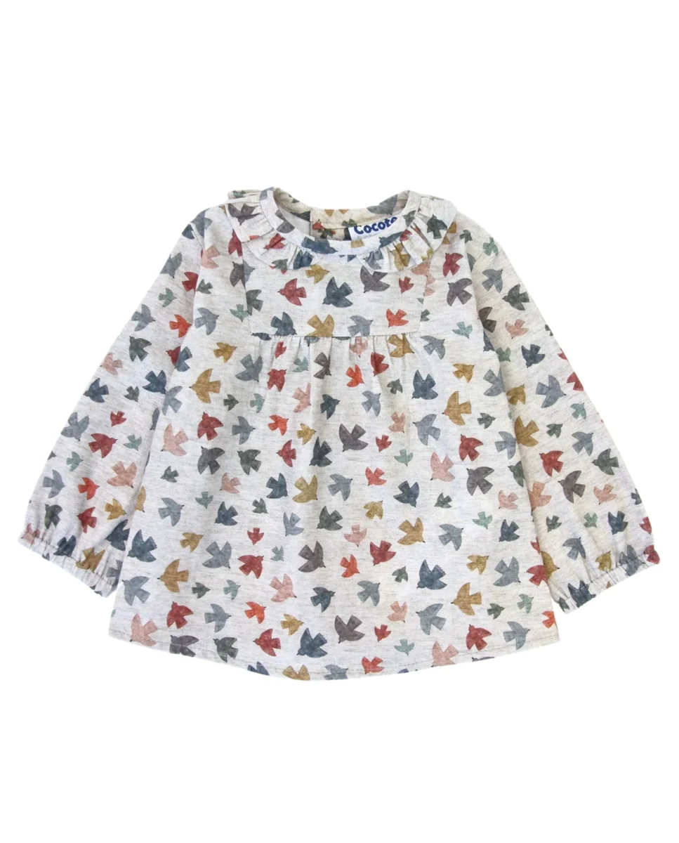 Blusa de bebé pajaritos Cocote & Charanga