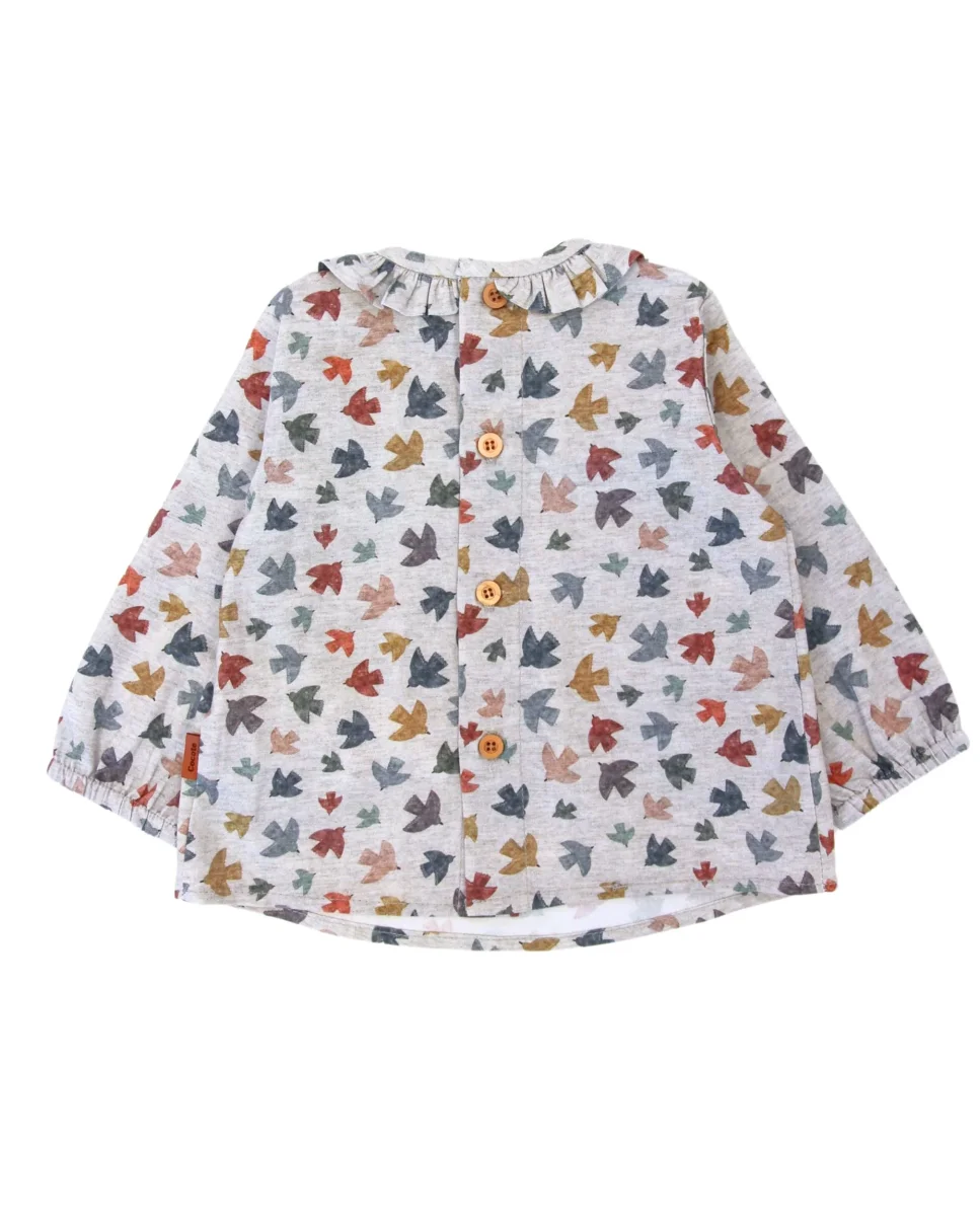 Blusa de bebé pajaritos Cocote & Charanga - Imagen 3