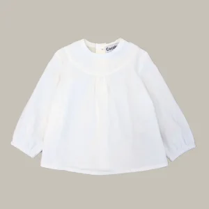Blusa de bebé niña blanca Cocote & Charanga