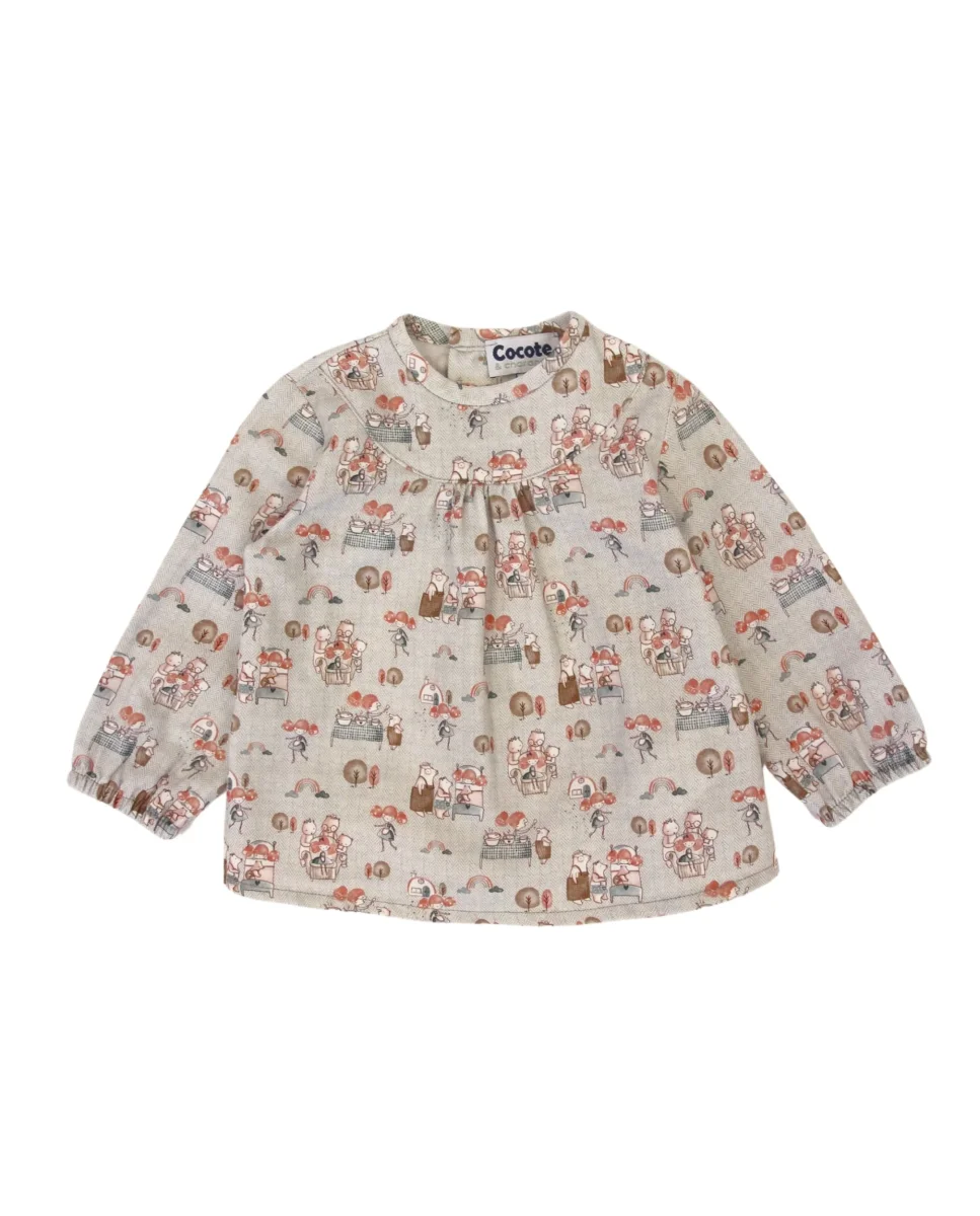Blusa de bebé estampado otoño Cocote & Charanga