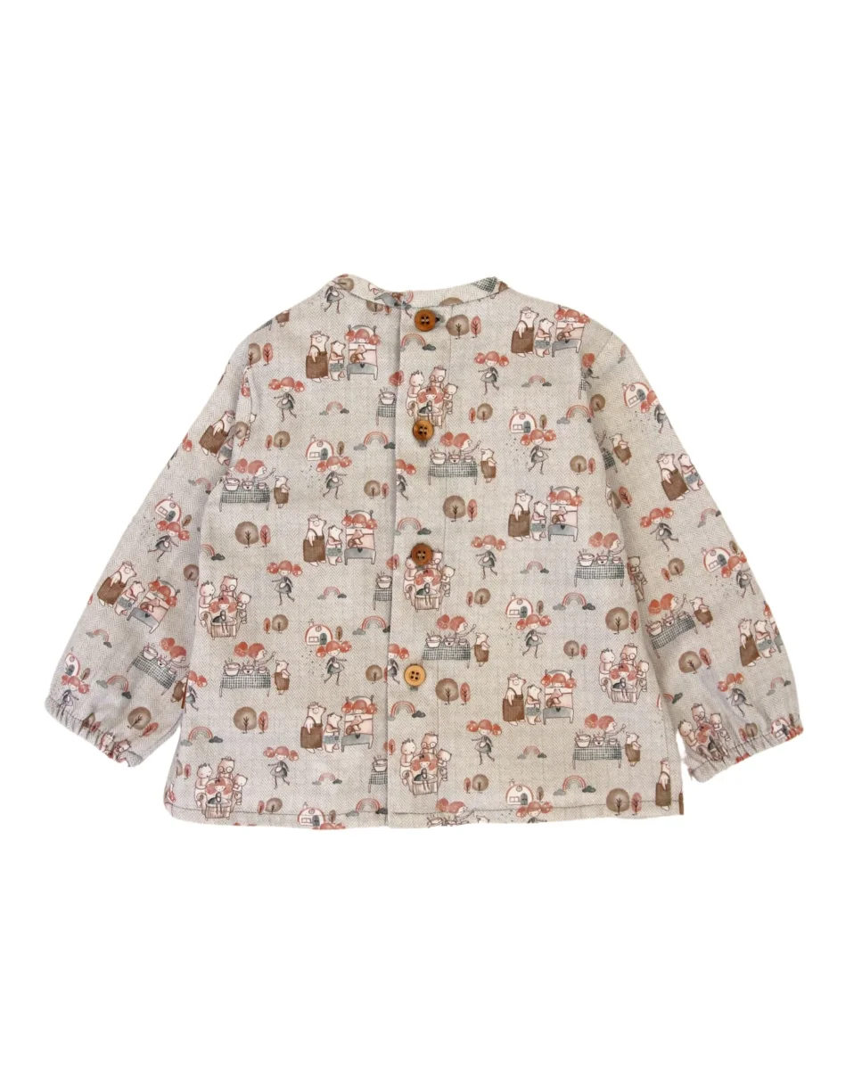 Blusa de bebé estampado otoño Cocote & Charanga - Imagen 3