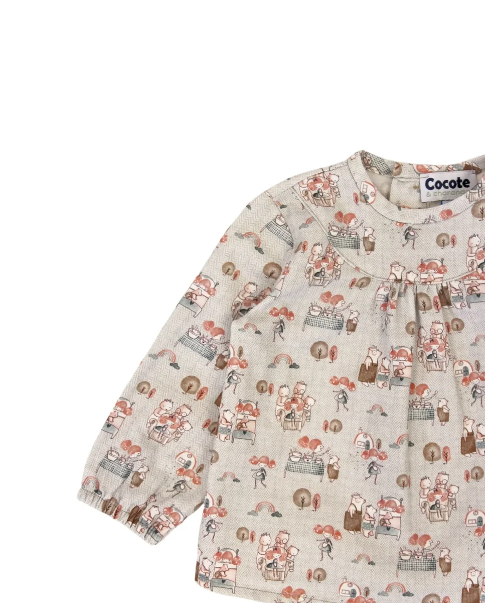 Blusa de bebé estampado otoño Cocote & Charanga - Imagen 4