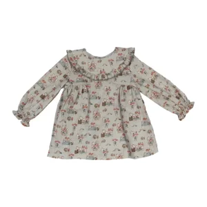Vestido de bebé estampado otoño Cocote & Charanga