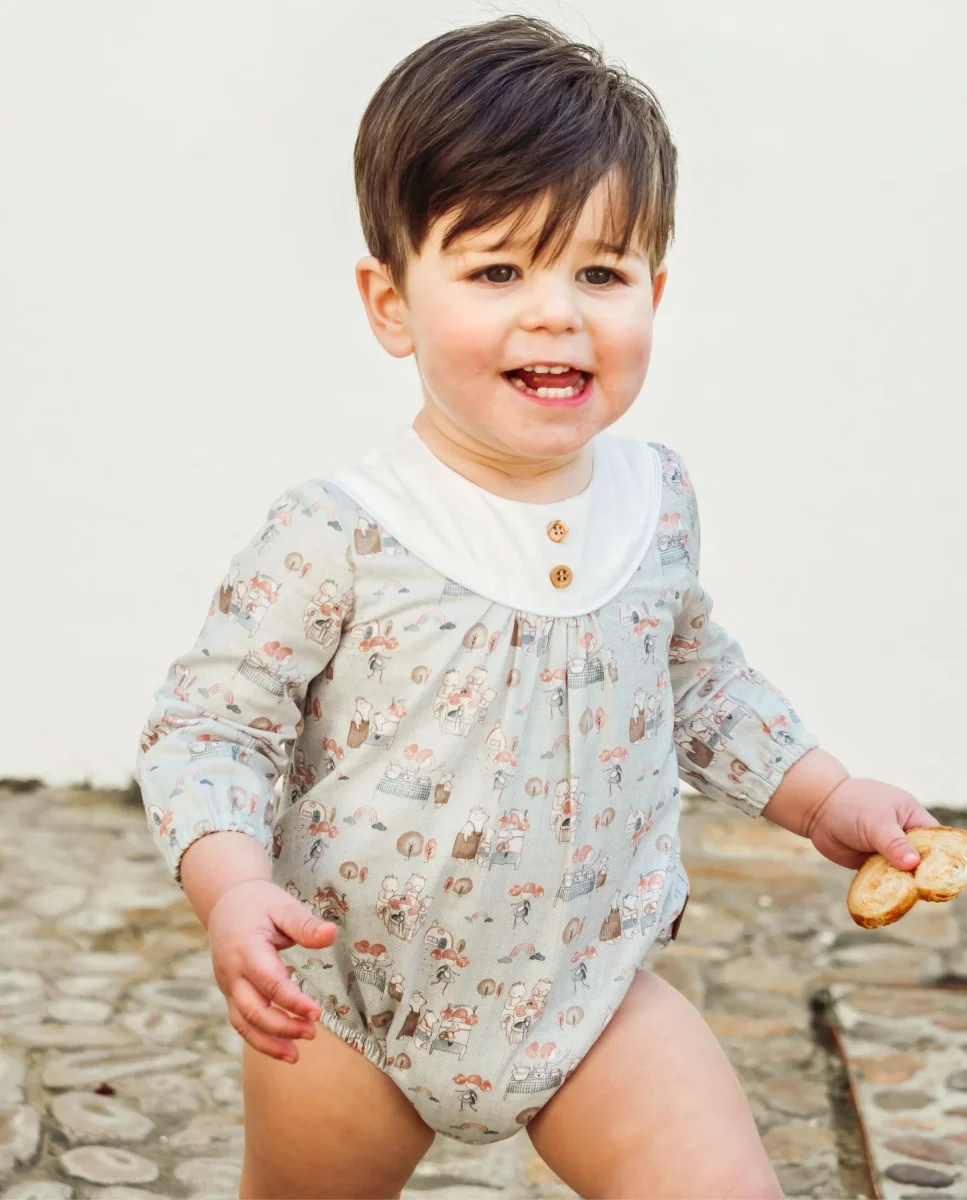 Pelele de bebé estampado otoño Cocote & Charanga - Imagen 5