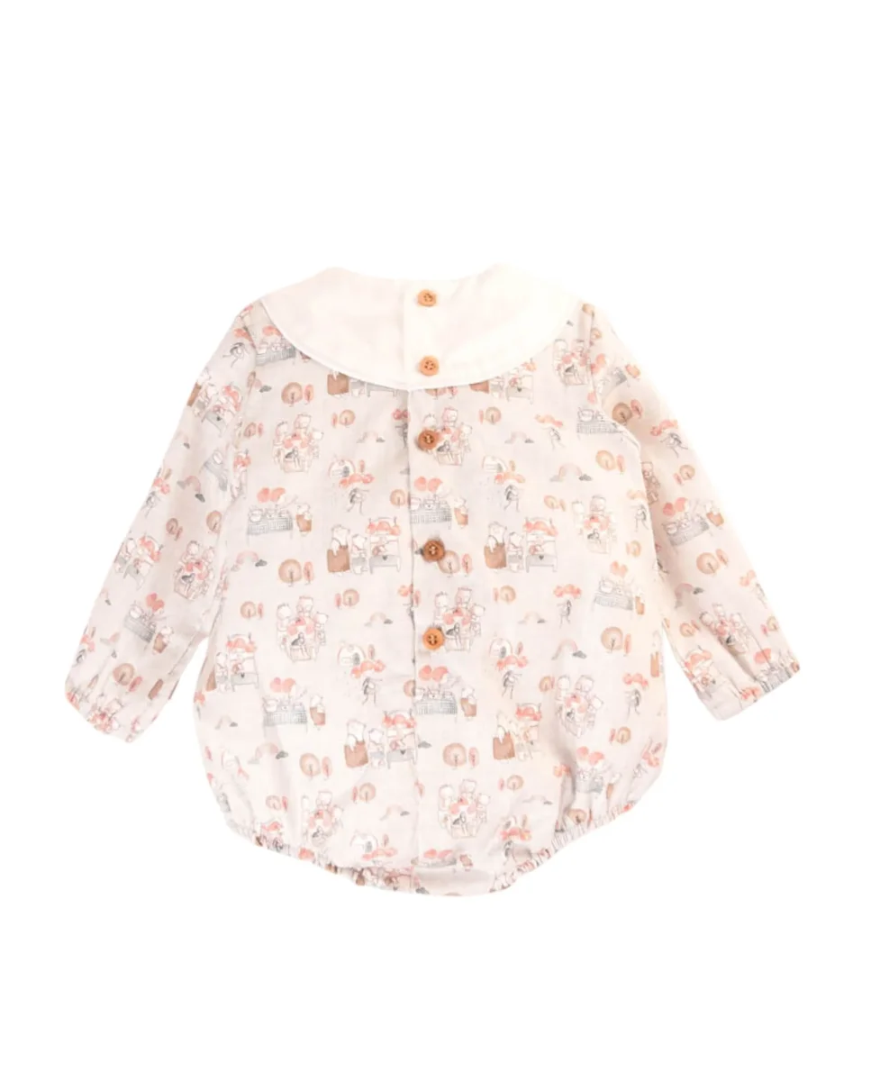 Pelele de bebé estampado otoño Cocote & Charanga - Imagen 6