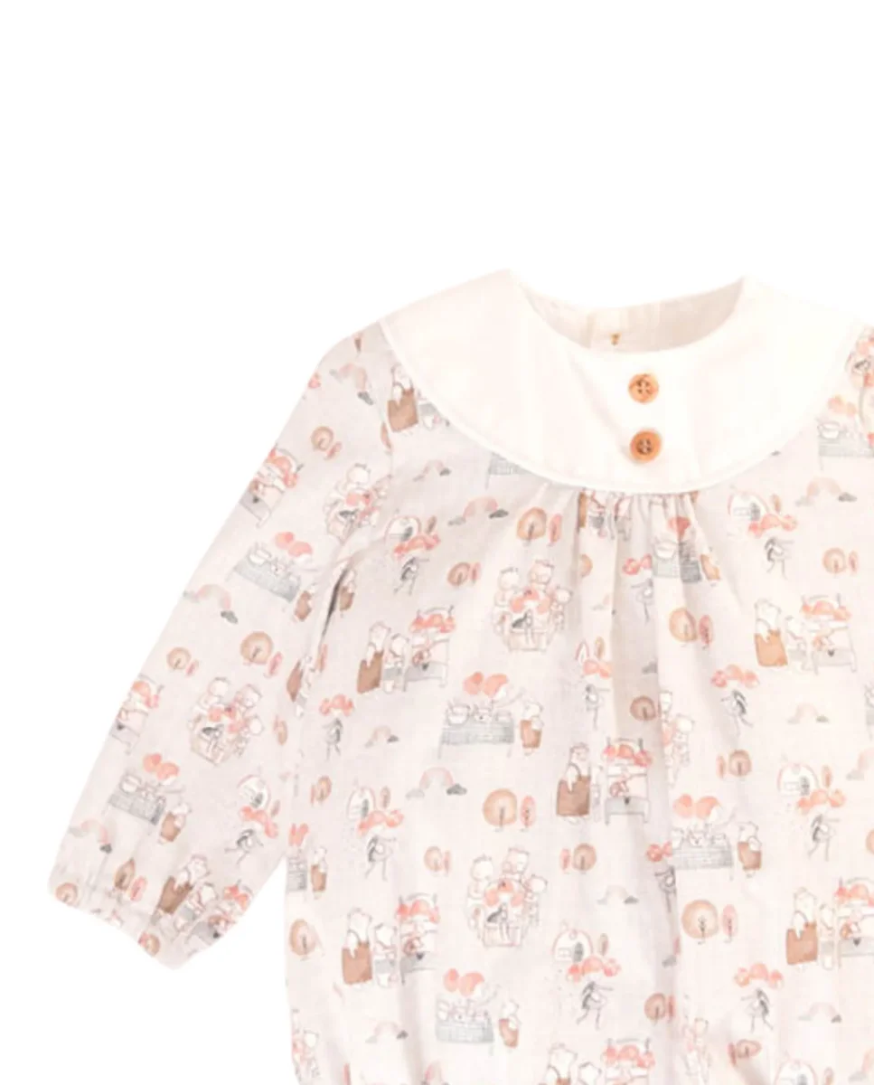Pelele de bebé estampado otoño Cocote & Charanga - Imagen 7