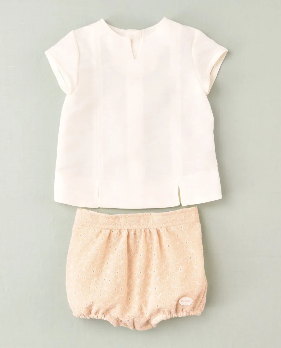 Conjunto de bebe niño beige | Cocote by Charanga - Imagen 3