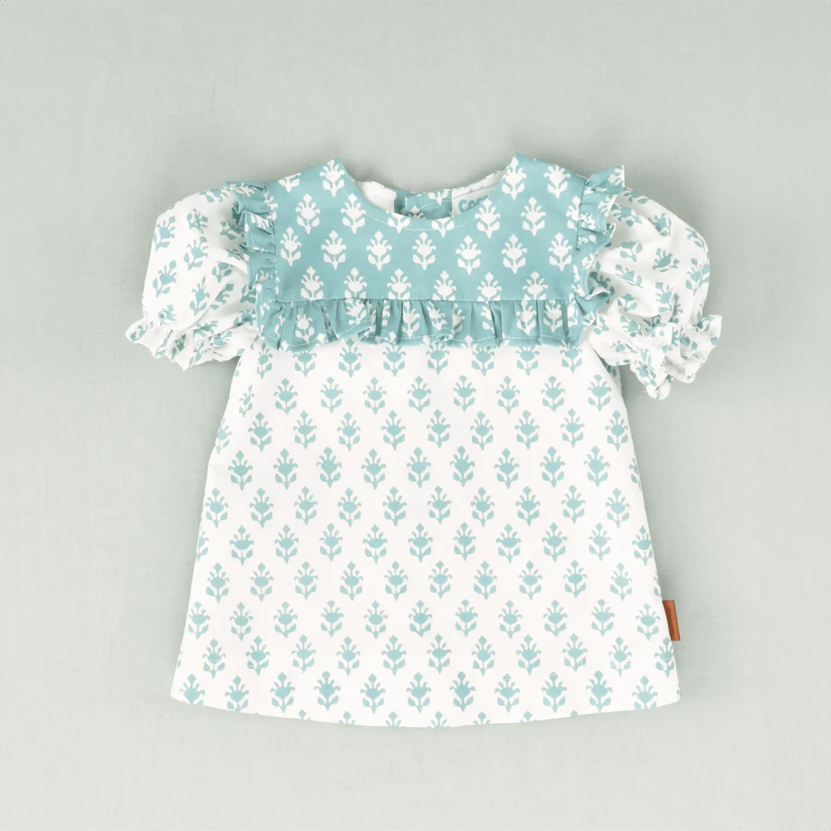 Vestido flores bebé niña | Cocote & Charanga - Imagen 3