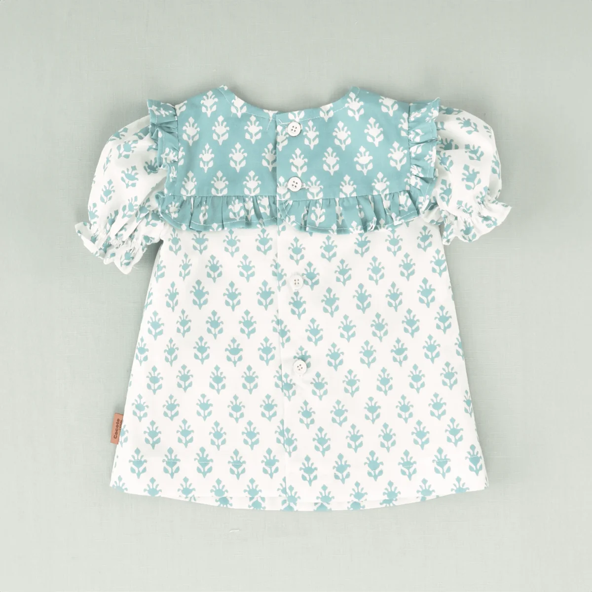 Vestido flores bebé niña | Cocote & Charanga - Imagen 4
