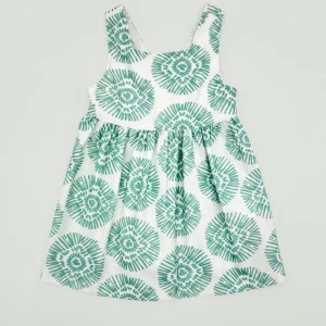 Vestido boho verde niña