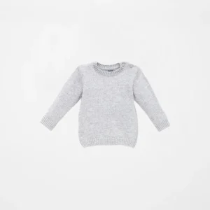 Jersey bebé gris básico de tricot | Dr. Kid by Charanga