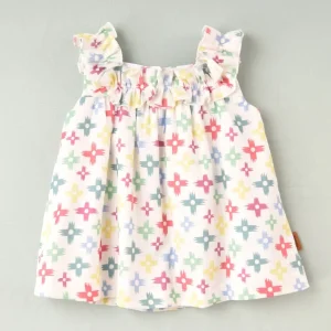 Vestido cruces multicolor bebé niña