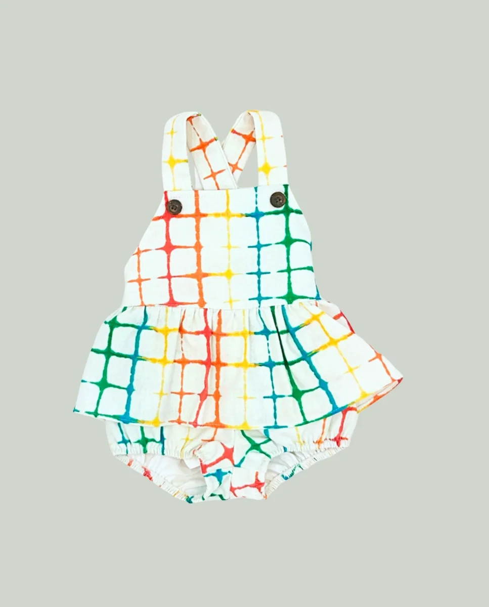 Braguita peto multicolor tie dye bebé